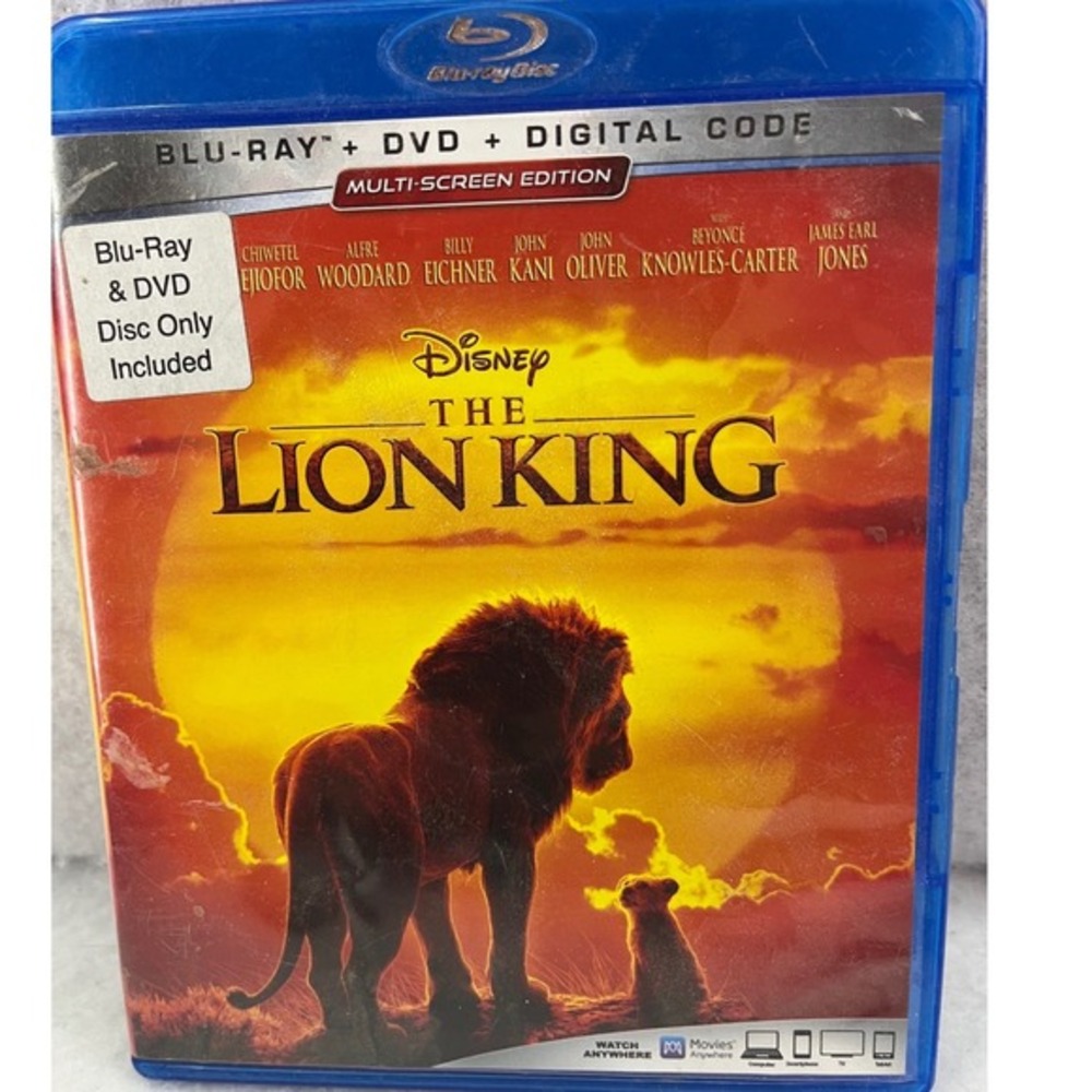 Disney The Lion King‎ Blu-ray DVD Kids One Size Multicolor Good Live Action 2019
